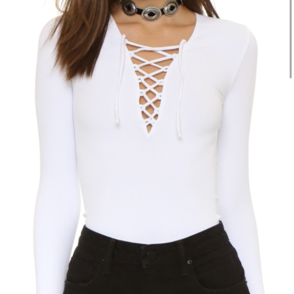 Free People Lace Up top
